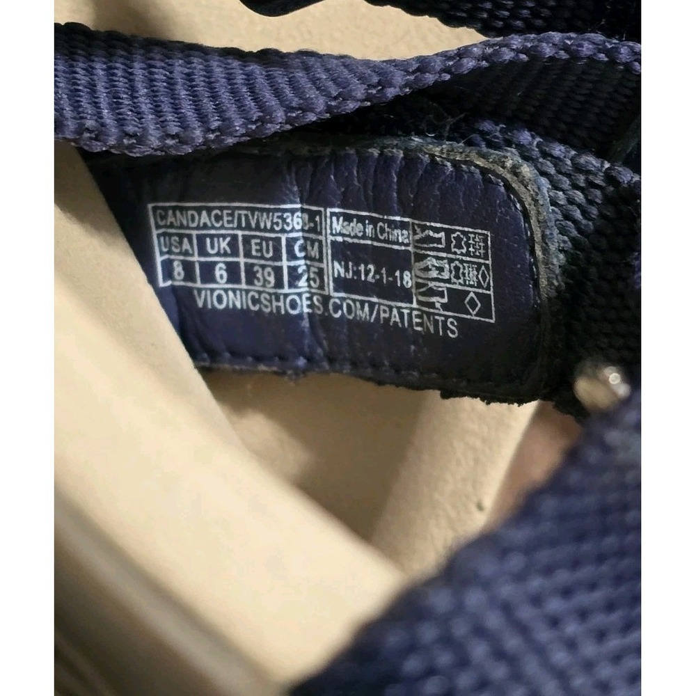 VIONIC Rest Candace Women's 8 Navy Orthotic Backstrap Sandals - Picture 7 of 7